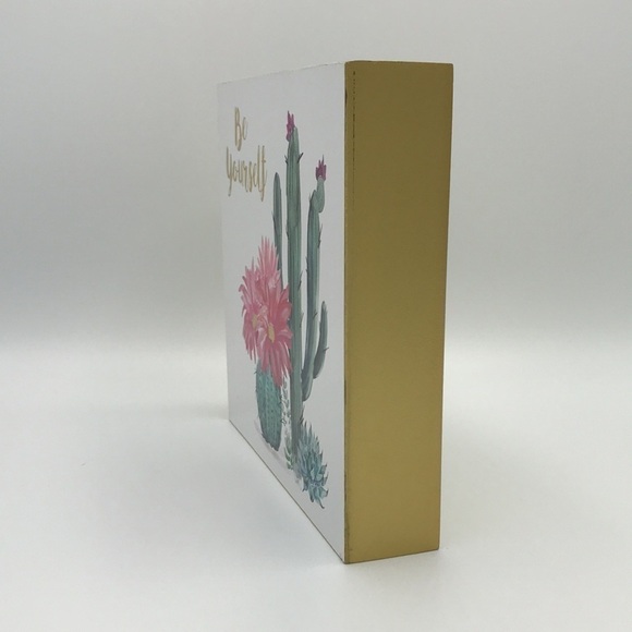 BE YOURSELF WOODEN PLAQUE - Picture 2 of 5